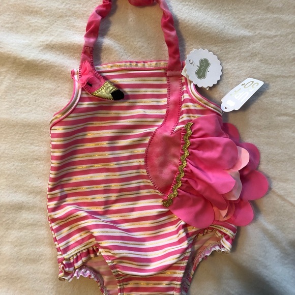mud pie flamingo bathing suit
